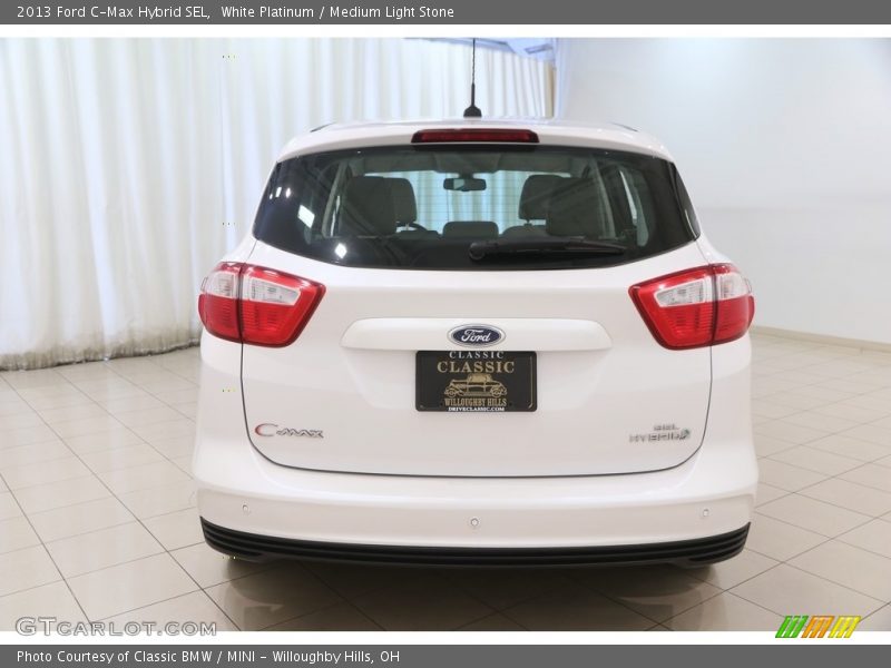 White Platinum / Medium Light Stone 2013 Ford C-Max Hybrid SEL