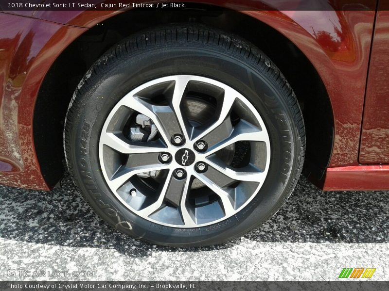 Cajun Red Tintcoat / Jet Black 2018 Chevrolet Sonic LT Sedan