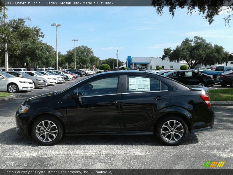 Mosaic Black Metallic / Jet Black 2018 Chevrolet Sonic LT Sedan