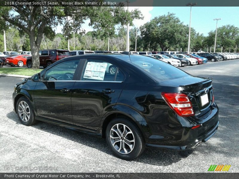 Mosaic Black Metallic / Jet Black 2018 Chevrolet Sonic LT Sedan