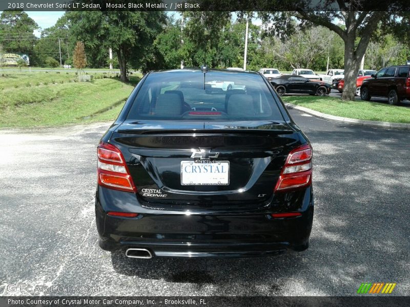 Mosaic Black Metallic / Jet Black 2018 Chevrolet Sonic LT Sedan