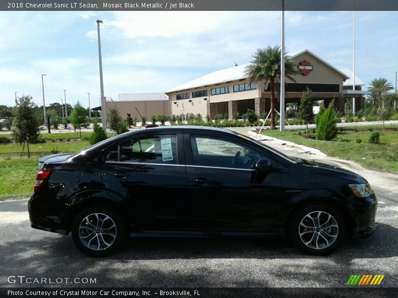 Mosaic Black Metallic / Jet Black 2018 Chevrolet Sonic LT Sedan