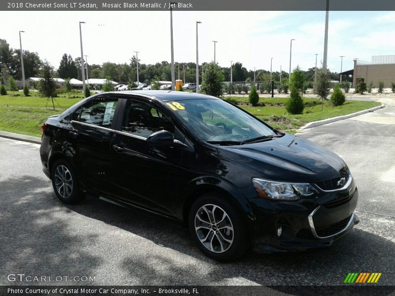 Mosaic Black Metallic / Jet Black 2018 Chevrolet Sonic LT Sedan