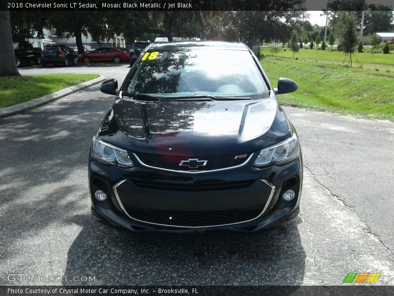 Mosaic Black Metallic / Jet Black 2018 Chevrolet Sonic LT Sedan