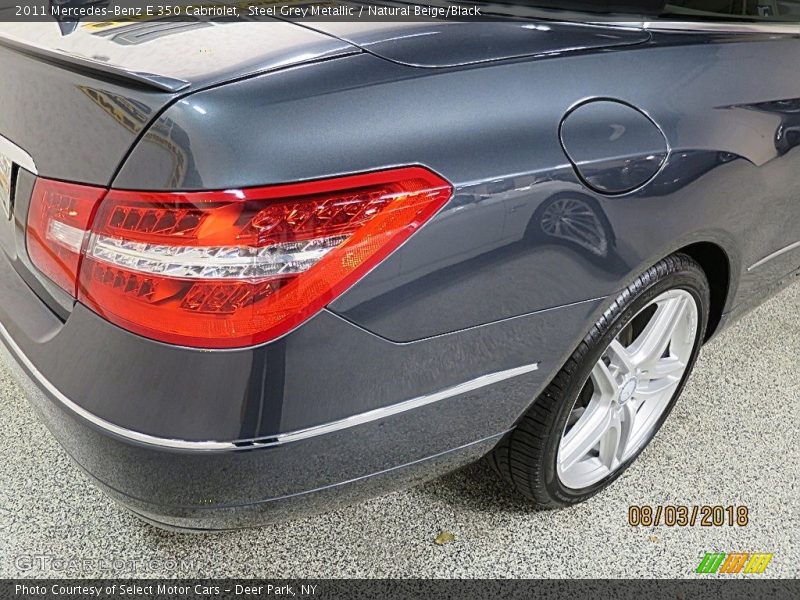 Steel Grey Metallic / Natural Beige/Black 2011 Mercedes-Benz E 350 Cabriolet