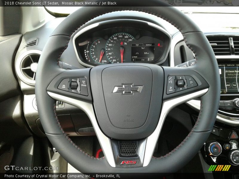 Mosaic Black Metallic / Jet Black 2018 Chevrolet Sonic LT Sedan