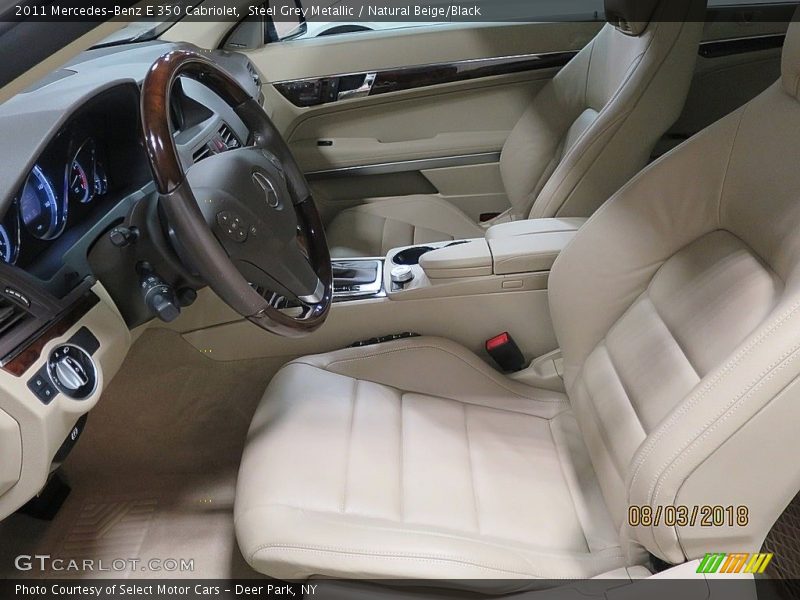 Steel Grey Metallic / Natural Beige/Black 2011 Mercedes-Benz E 350 Cabriolet
