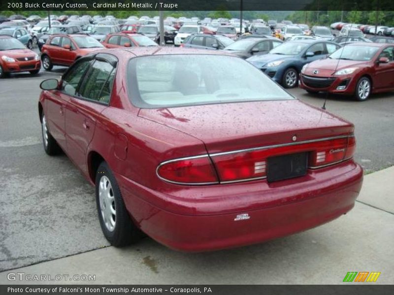 Cardinal Red Metallic / Taupe 2003 Buick Century Custom