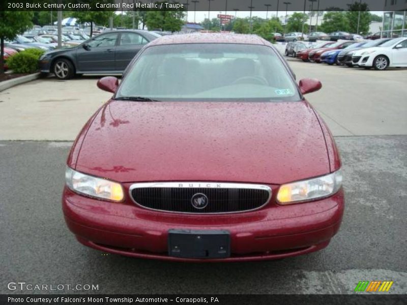 Cardinal Red Metallic / Taupe 2003 Buick Century Custom
