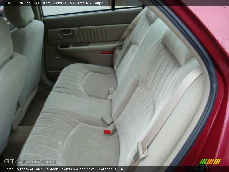 Cardinal Red Metallic / Taupe 2003 Buick Century Custom