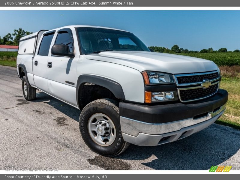 Summit White / Tan 2006 Chevrolet Silverado 2500HD LS Crew Cab 4x4