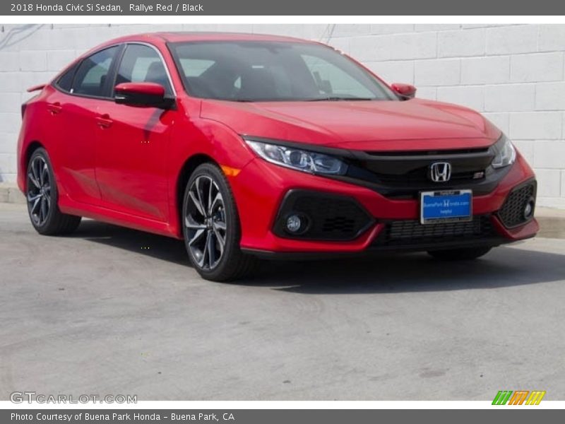 Rallye Red / Black 2018 Honda Civic Si Sedan