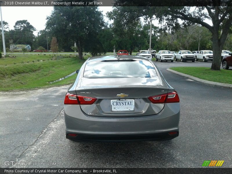 Pepperdust Metallic / Jet Black 2018 Chevrolet Malibu LT