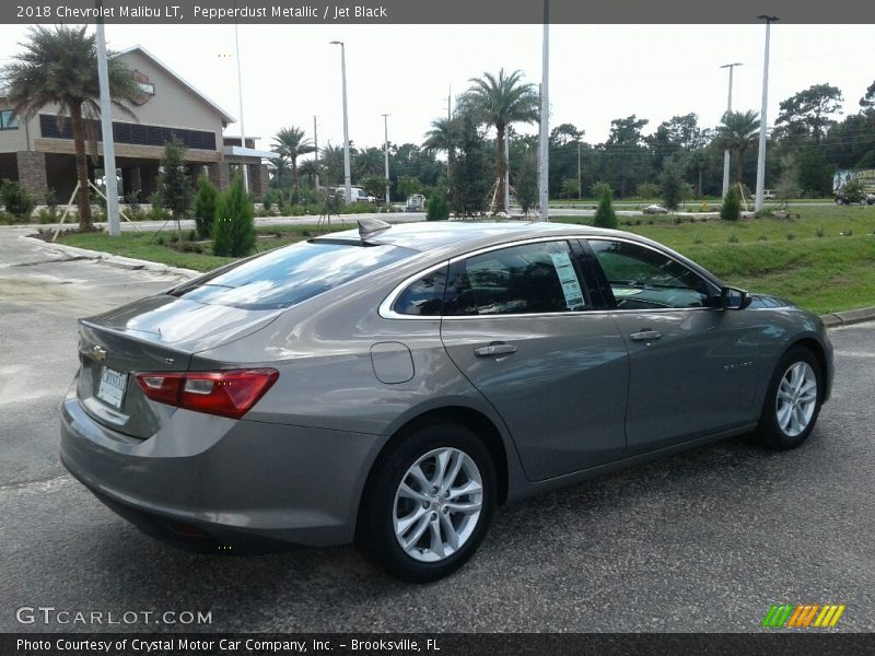 Pepperdust Metallic / Jet Black 2018 Chevrolet Malibu LT