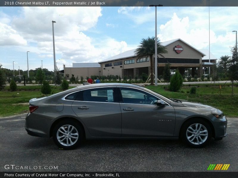 Pepperdust Metallic / Jet Black 2018 Chevrolet Malibu LT