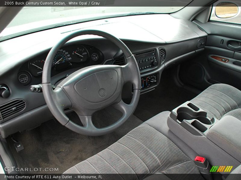 White Opal / Gray 2005 Buick Century Custom Sedan