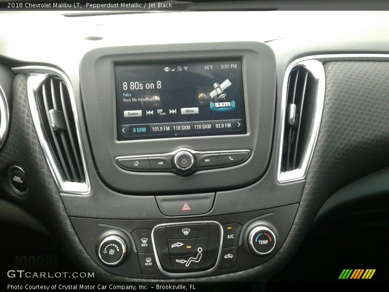 Pepperdust Metallic / Jet Black 2018 Chevrolet Malibu LT