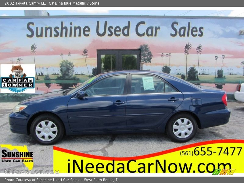 Catalina Blue Metallic / Stone 2002 Toyota Camry LE