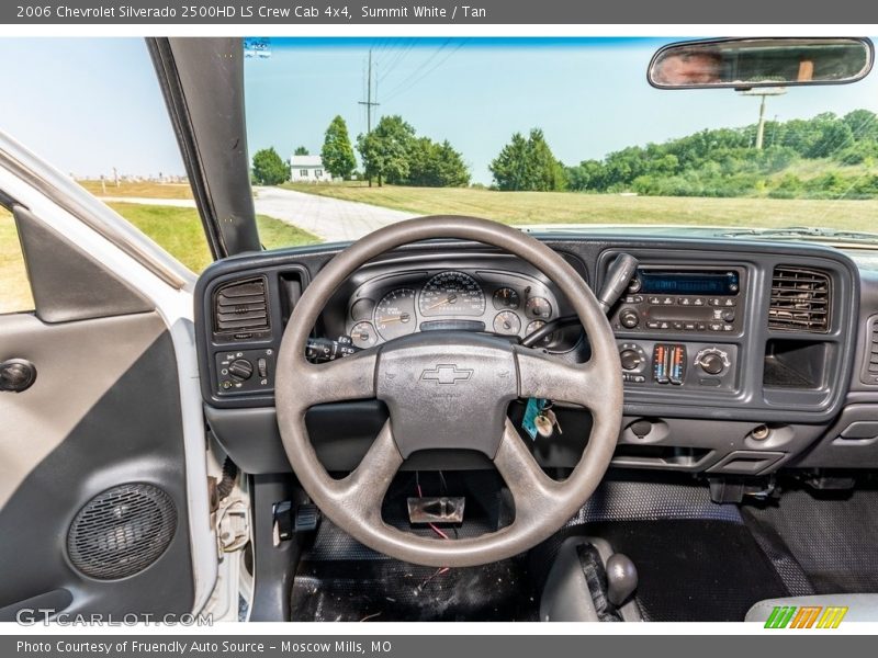 Summit White / Tan 2006 Chevrolet Silverado 2500HD LS Crew Cab 4x4