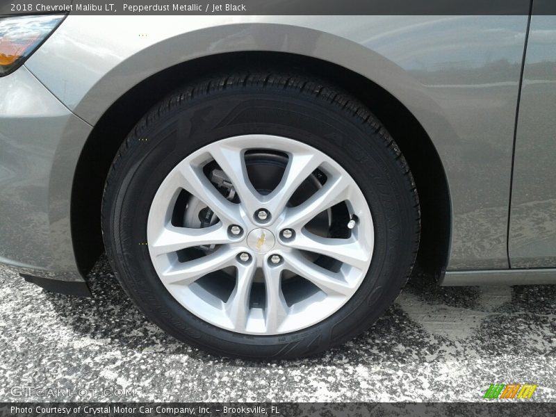 Pepperdust Metallic / Jet Black 2018 Chevrolet Malibu LT