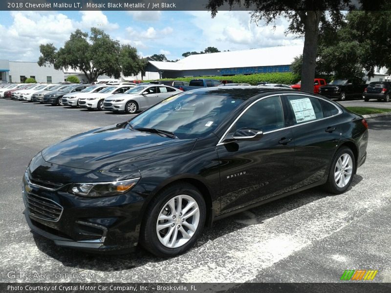 Mosaic Black Metallic / Jet Black 2018 Chevrolet Malibu LT