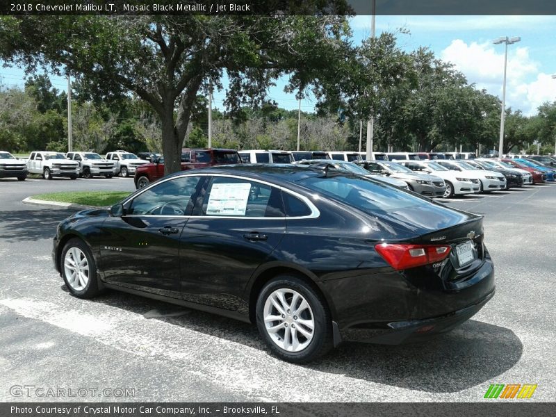 Mosaic Black Metallic / Jet Black 2018 Chevrolet Malibu LT