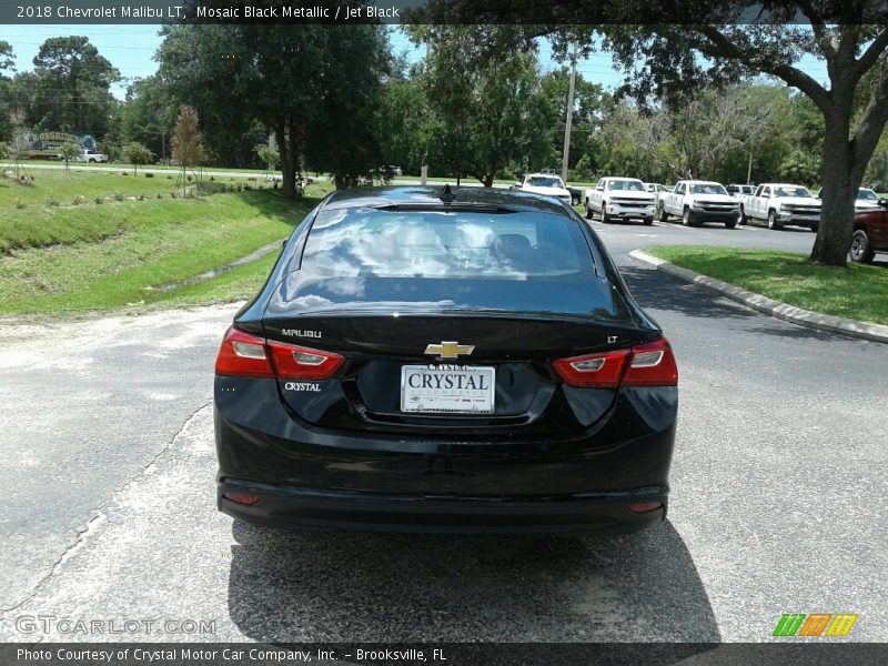 Mosaic Black Metallic / Jet Black 2018 Chevrolet Malibu LT