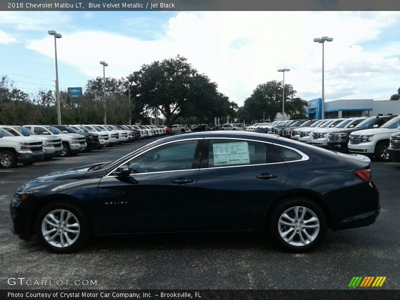 Blue Velvet Metallic / Jet Black 2018 Chevrolet Malibu LT