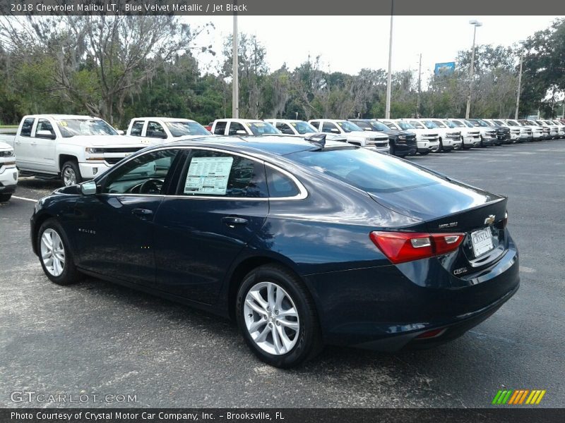 Blue Velvet Metallic / Jet Black 2018 Chevrolet Malibu LT