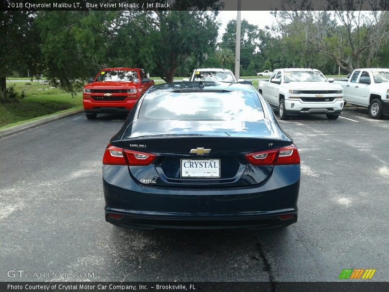 Blue Velvet Metallic / Jet Black 2018 Chevrolet Malibu LT