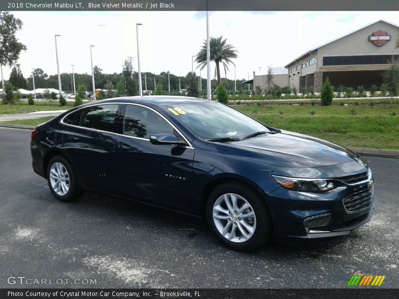 Blue Velvet Metallic / Jet Black 2018 Chevrolet Malibu LT