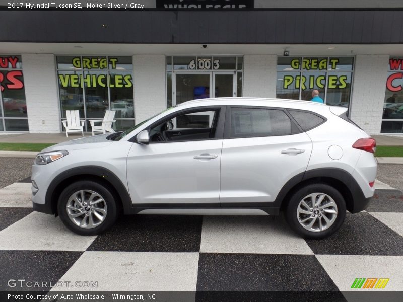 Molten Silver / Gray 2017 Hyundai Tucson SE