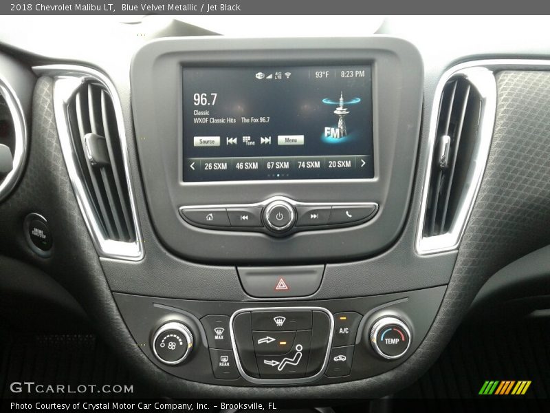 Blue Velvet Metallic / Jet Black 2018 Chevrolet Malibu LT