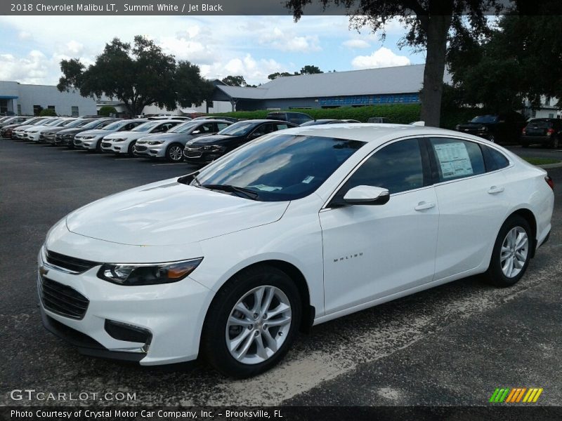 Summit White / Jet Black 2018 Chevrolet Malibu LT