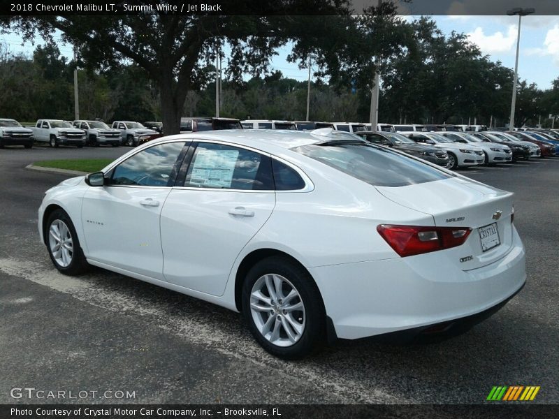 Summit White / Jet Black 2018 Chevrolet Malibu LT