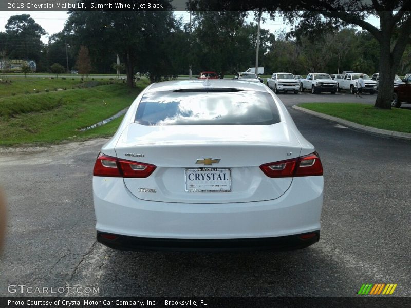 Summit White / Jet Black 2018 Chevrolet Malibu LT