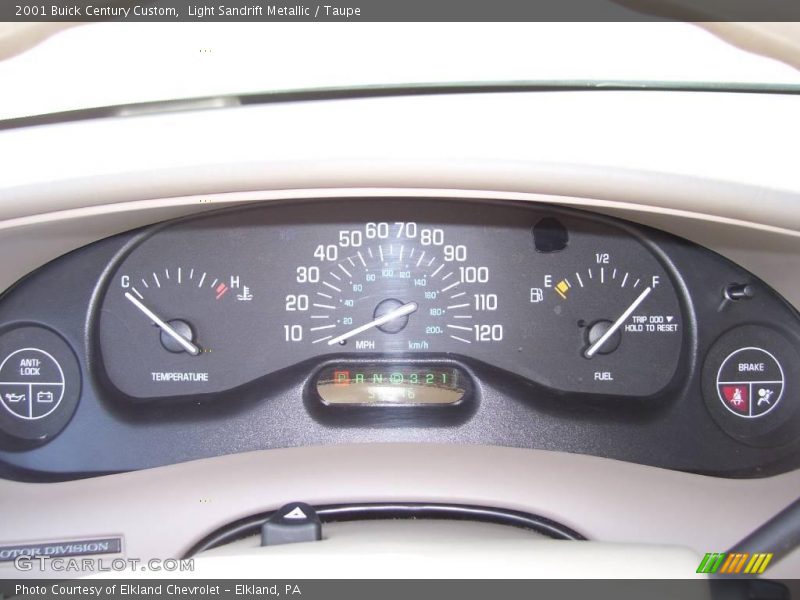 Light Sandrift Metallic / Taupe 2001 Buick Century Custom