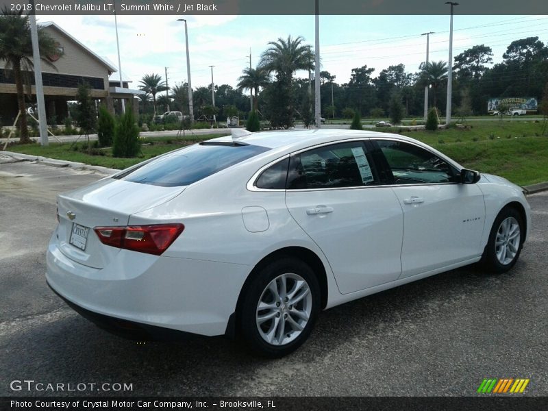 Summit White / Jet Black 2018 Chevrolet Malibu LT