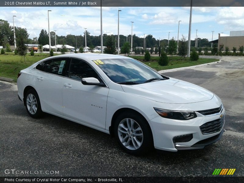 Summit White / Jet Black 2018 Chevrolet Malibu LT