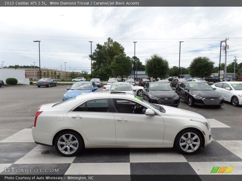 White Diamond Tricoat / Caramel/Jet Black Accents 2013 Cadillac ATS 2.5L