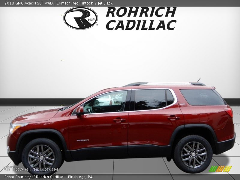 Crimson Red Tintcoat / Jet Black 2018 GMC Acadia SLT AWD