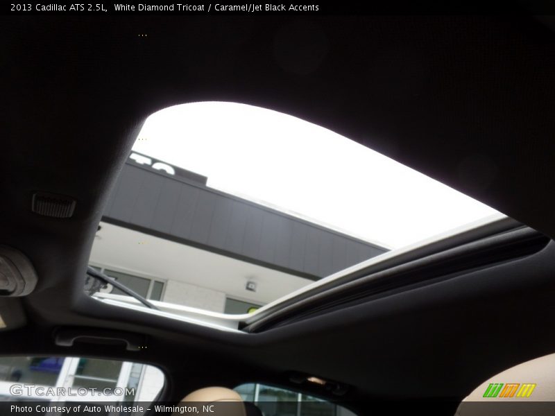 White Diamond Tricoat / Caramel/Jet Black Accents 2013 Cadillac ATS 2.5L