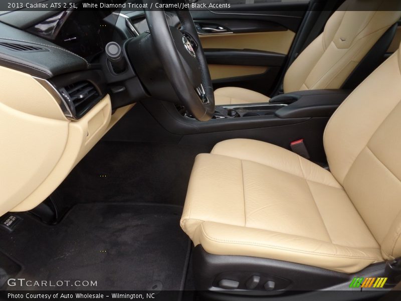 White Diamond Tricoat / Caramel/Jet Black Accents 2013 Cadillac ATS 2.5L
