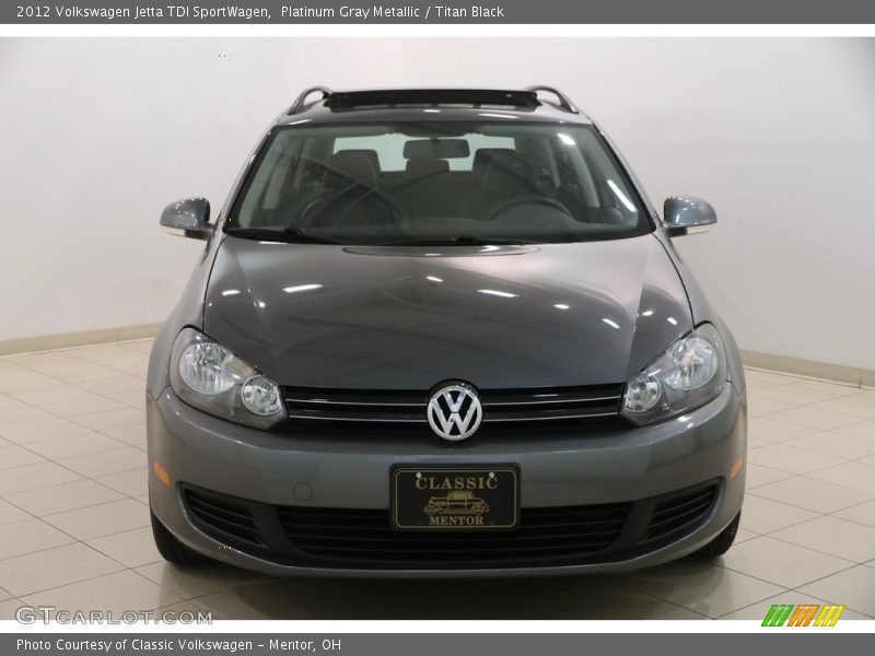 Platinum Gray Metallic / Titan Black 2012 Volkswagen Jetta TDI SportWagen