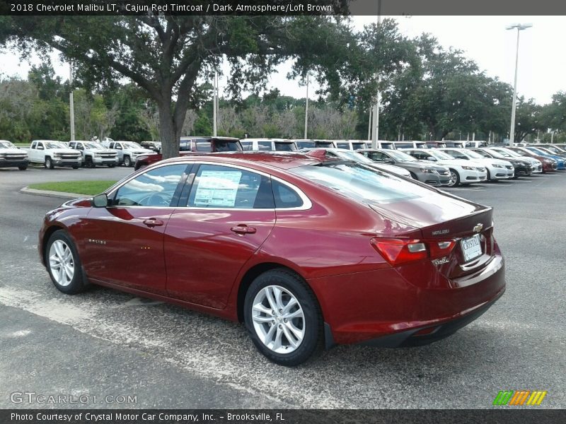 Cajun Red Tintcoat / Dark Atmosphere/Loft Brown 2018 Chevrolet Malibu LT