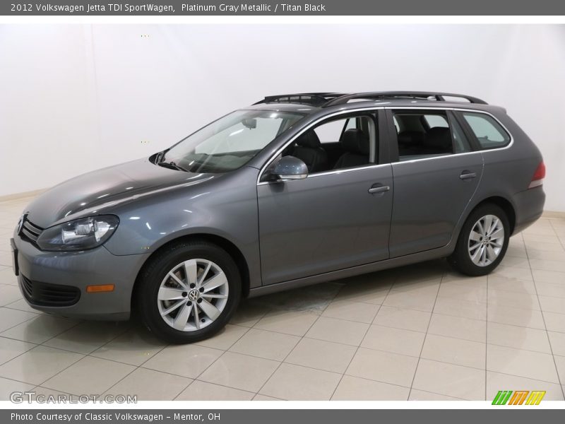 Platinum Gray Metallic / Titan Black 2012 Volkswagen Jetta TDI SportWagen