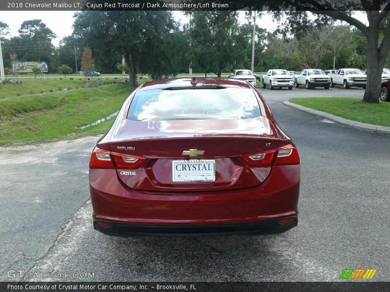 Cajun Red Tintcoat / Dark Atmosphere/Loft Brown 2018 Chevrolet Malibu LT