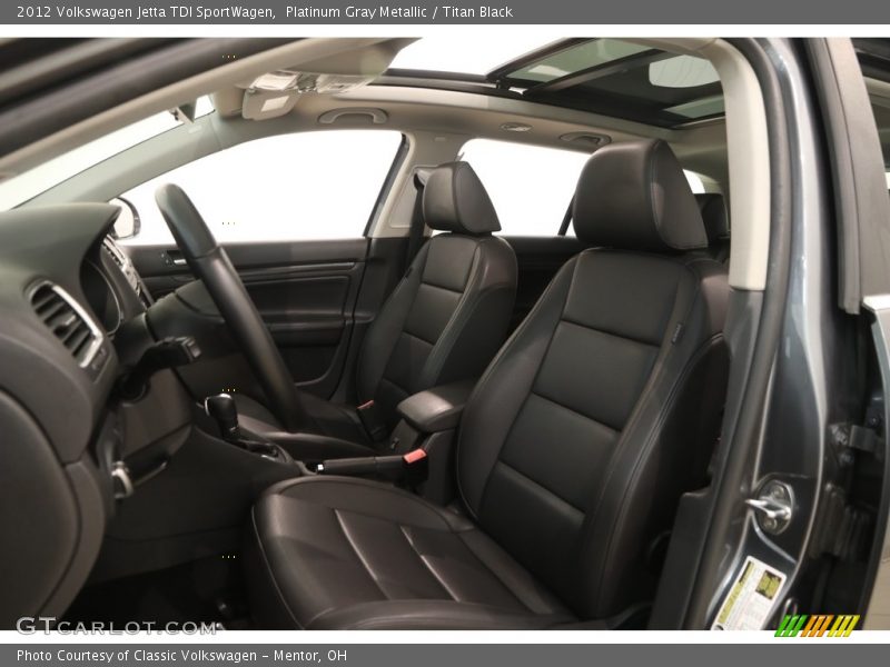 Platinum Gray Metallic / Titan Black 2012 Volkswagen Jetta TDI SportWagen