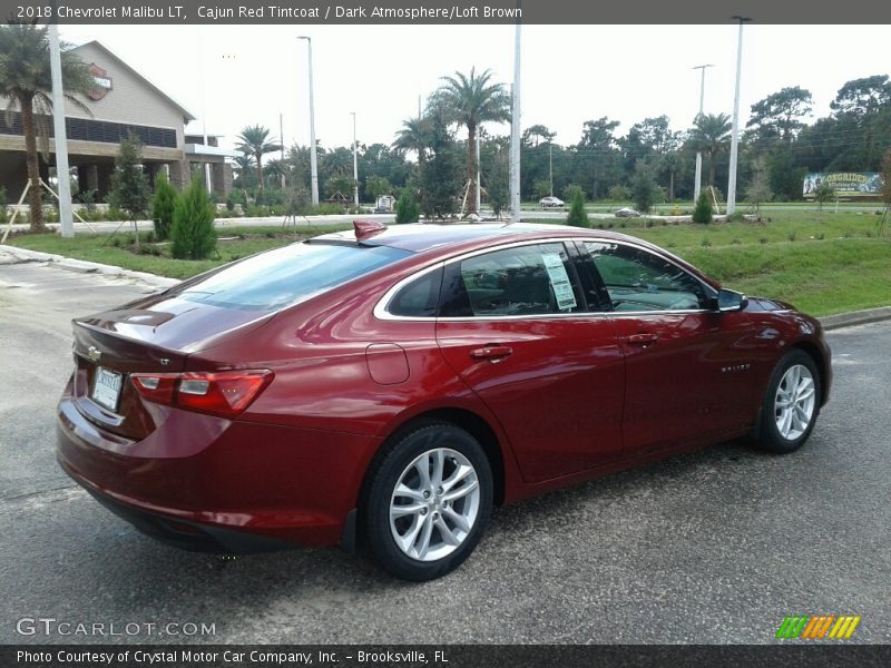 Cajun Red Tintcoat / Dark Atmosphere/Loft Brown 2018 Chevrolet Malibu LT