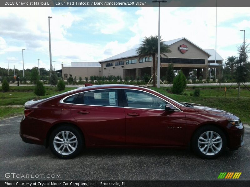 Cajun Red Tintcoat / Dark Atmosphere/Loft Brown 2018 Chevrolet Malibu LT
